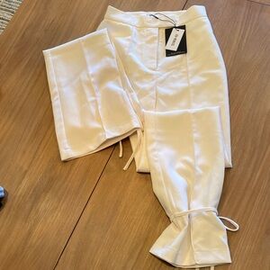 Chic Cream Straight Leg Pants